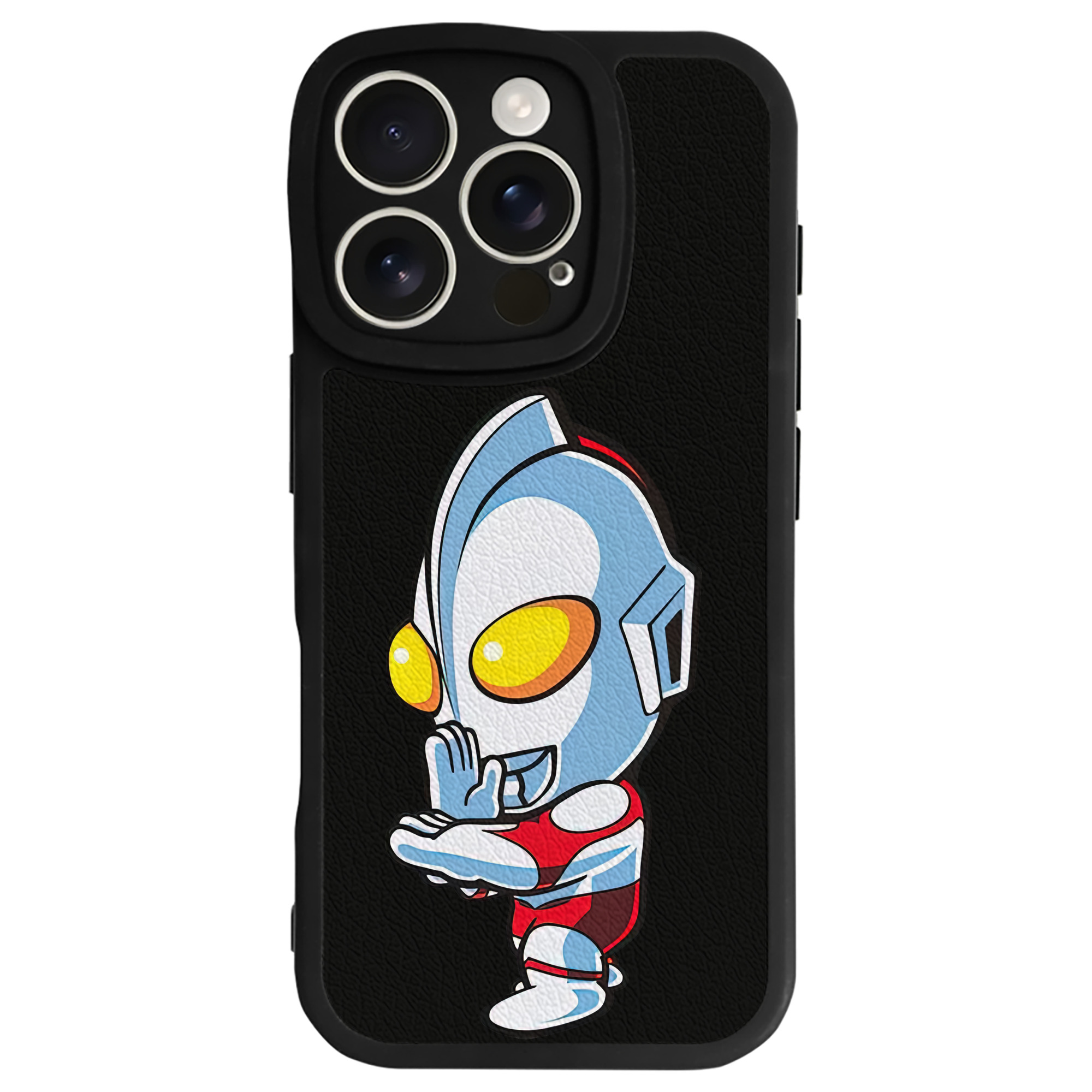 （画像用） ウルトラマン Ultraman 【iPhone 16シリーズ対応】シリコンスマホケース（レザー調） 材質：シリコン